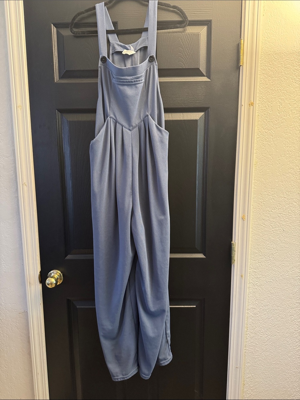 HALARA Light Blue Wide-Leg Overalls Jumpsuit